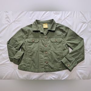 ThereAbouts Medium Green Girls Jacket